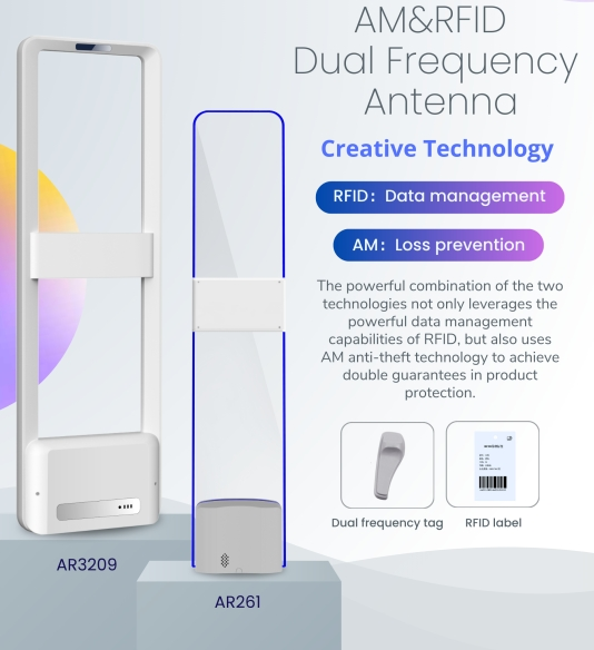 AM+RFID-kaksoistaajuusovi, suositellaan kenkä- ja vaatekauppoihin!